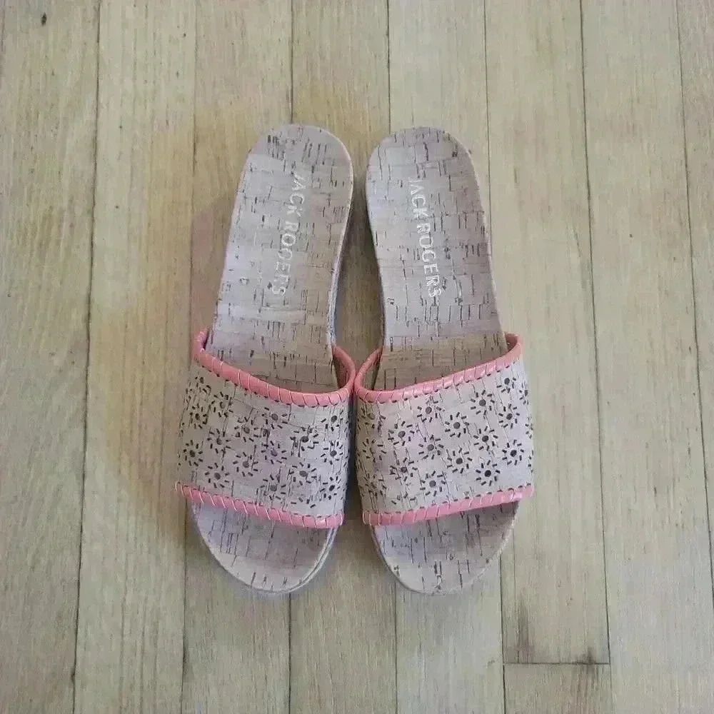Jack Rogers RO Cork Slides Size 8